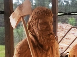 Lumber Jack Wood Chainsaw Carving