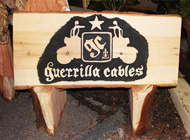 Guerrilla Cables Wood Bench