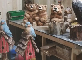 Small Bear Chainsaw Carvings