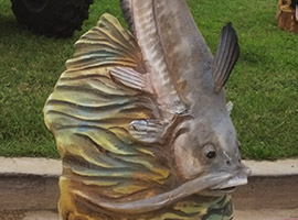 Catfish Chainsaw Carving